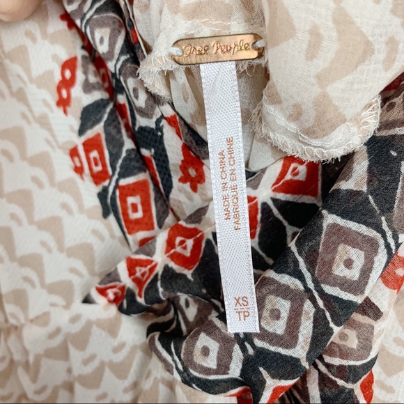 Free People | Boho Blouse Top XS - Picture 4 of 8